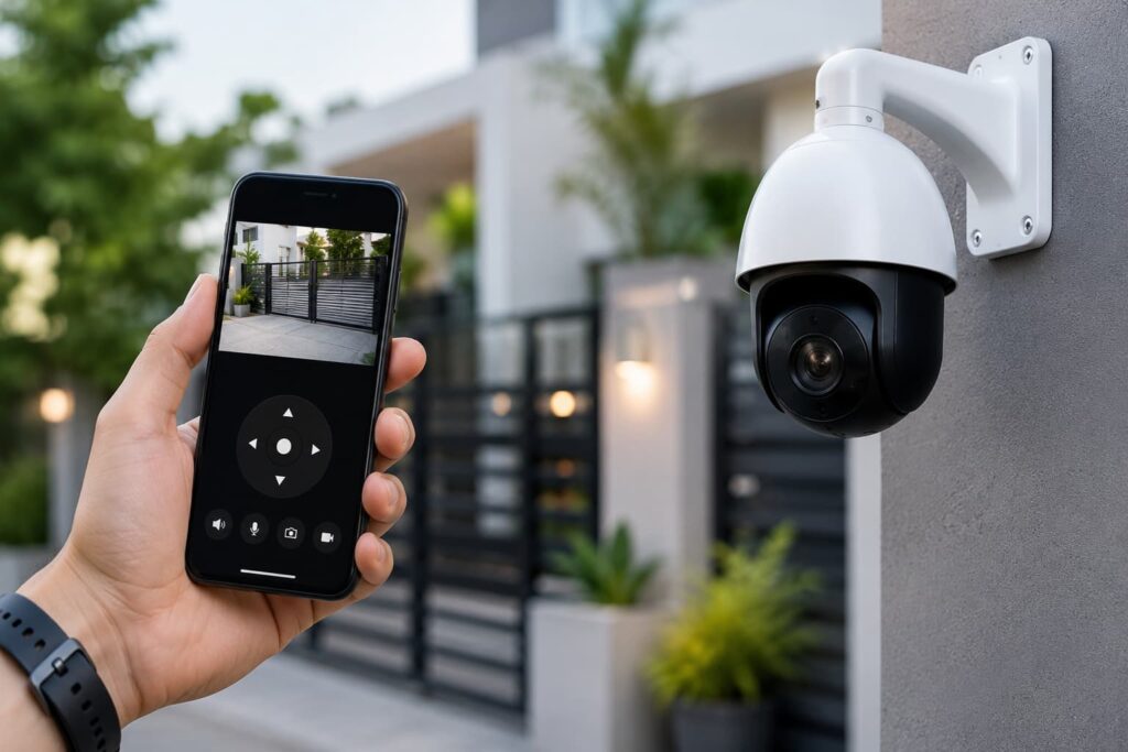 ptz camera mobile app control step by step
