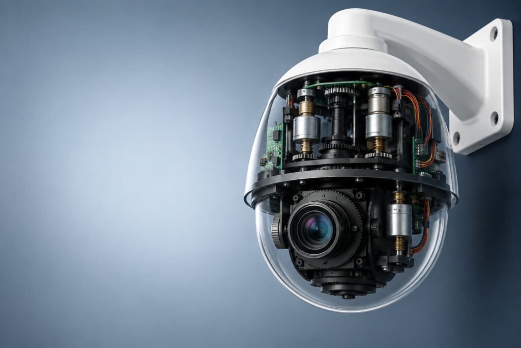 ptz camera working process pan tilt zoom mechanism