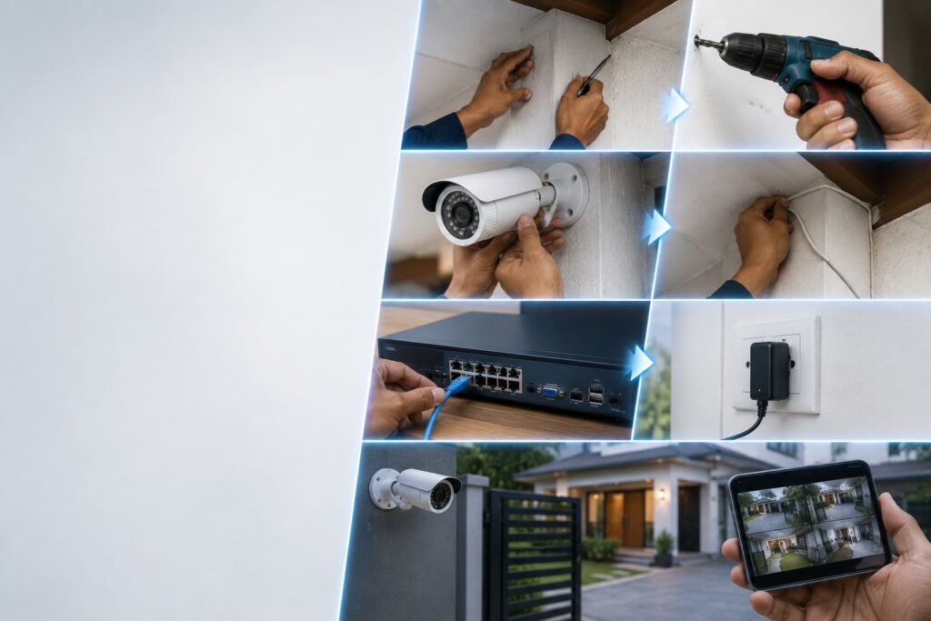 CCTV camera installation ka step by step process