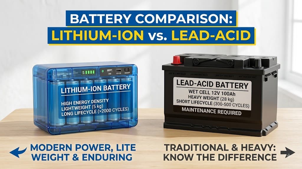 Lithium-ion vs Lead Acid Battery