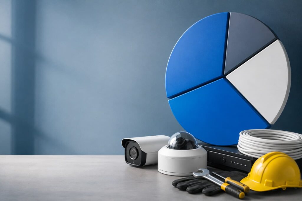 cctv installation cost breakdown factors
