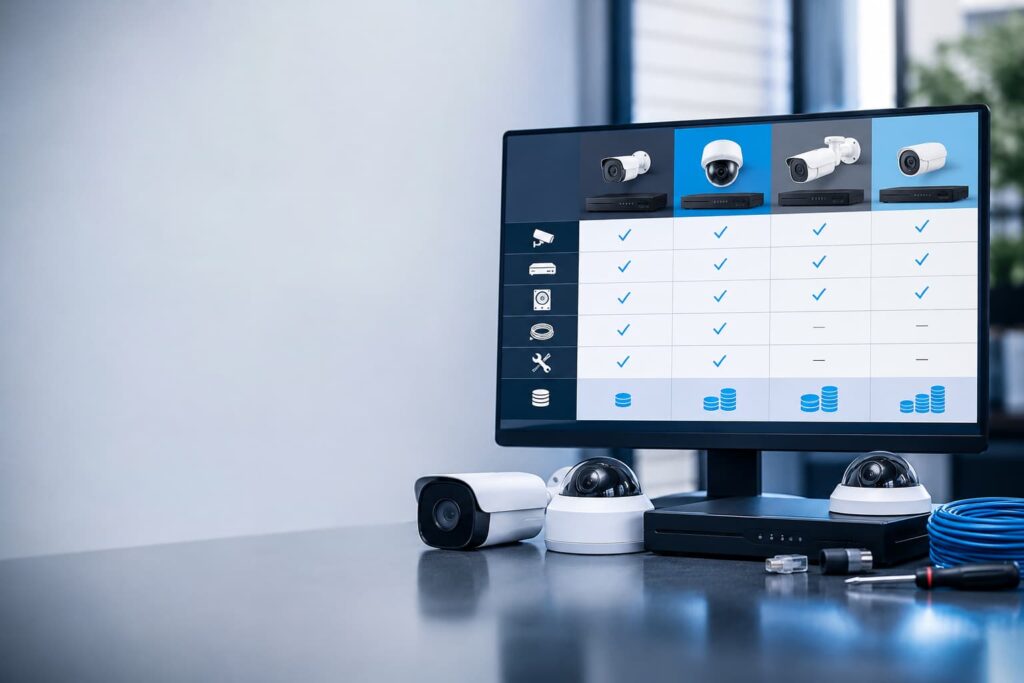 cctv setup cost comparison home shop office