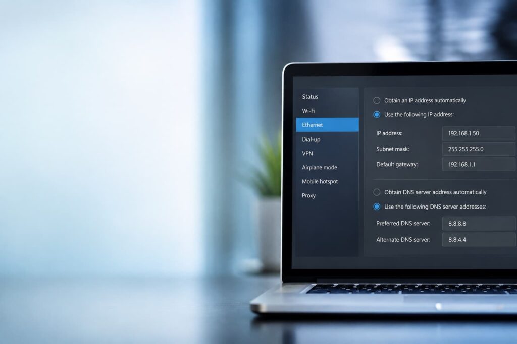 static ip address setup step by step guide