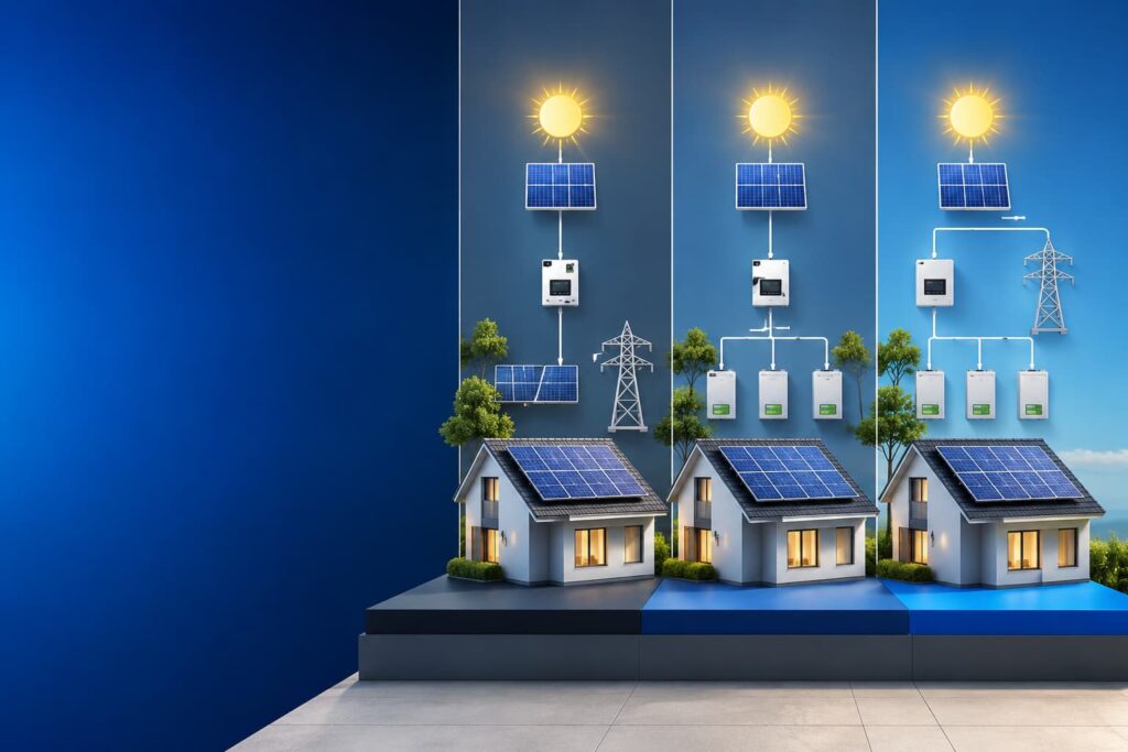 types of solar panel system india