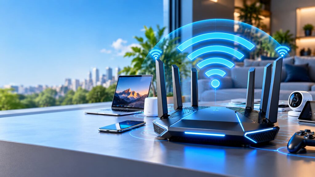Latest WiFi router technology 2026 AI mesh features