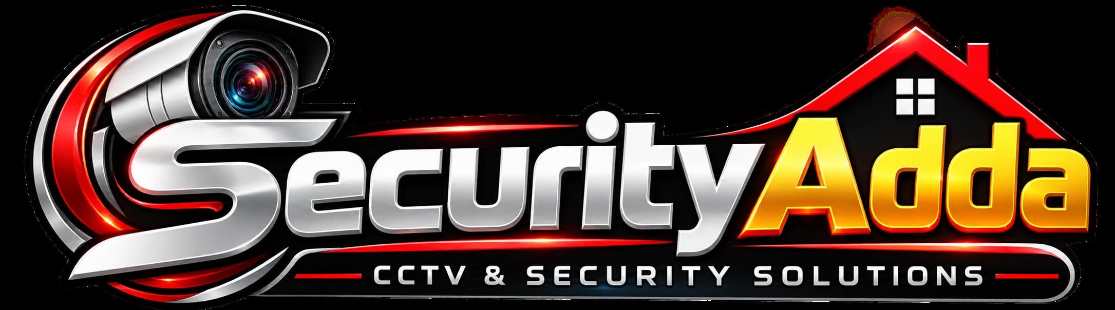 Glossy Security Adda CCTV Logo